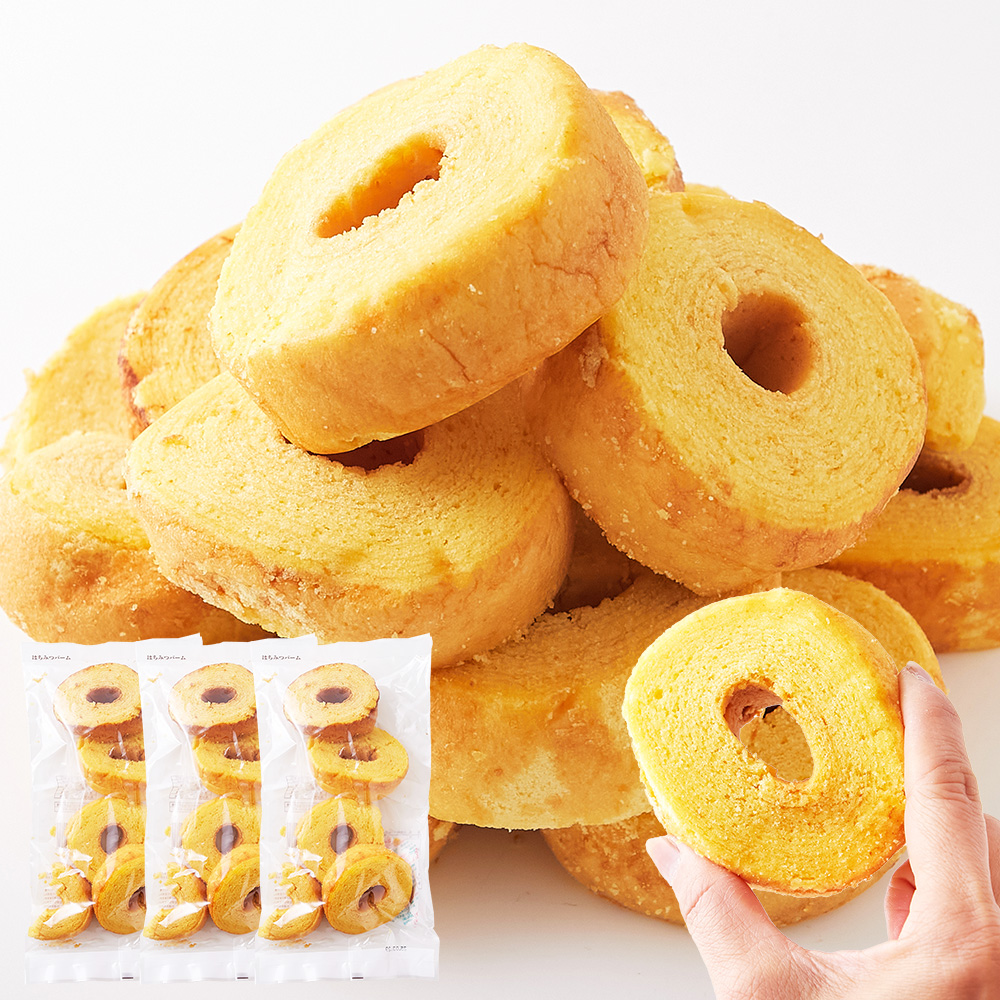 ※2025.02.04 終売※　※独占店舗品※　ふわふわ食感がたまらない!!【訳あり】ふんわりバームクーヘンはちみつ810g(270g×3)