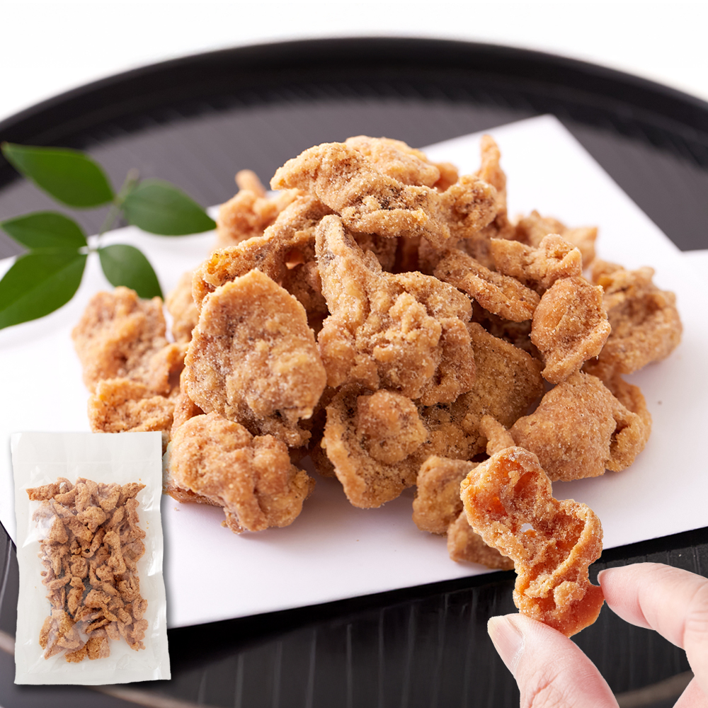 ※独占店舗品※　カリッとジューシー!!おつまみ鶏皮(柚子胡椒風味)100g