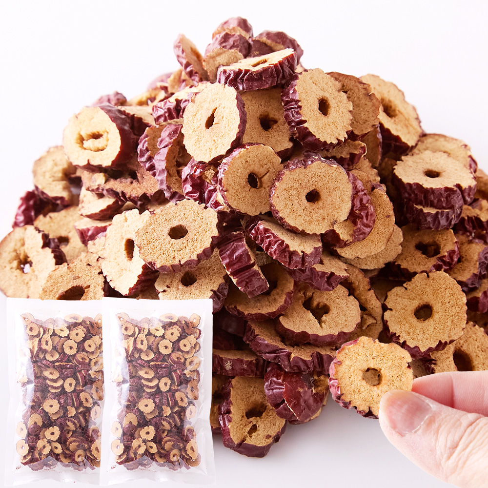 ■アナラボ■そのままおやつに♪薬膳スープにも☆　なつめチップス200g(100g×２袋)