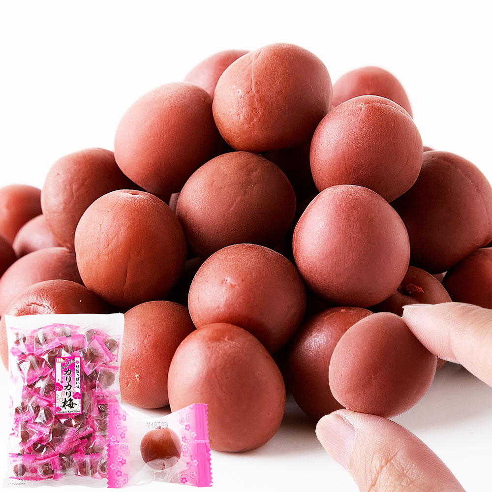 ※独占店舗品※　甘酸っぱくてジューシーな味わい。【お徳用】カリカリ梅500g