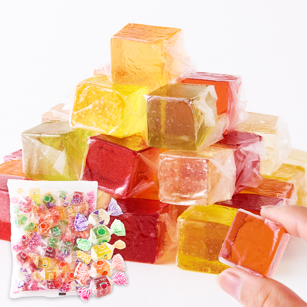 ※独占店舗品※ 長年愛されるレトロなフルーツ風味の寒天ゼリー！ ミックス寒天ゼリー5種500g