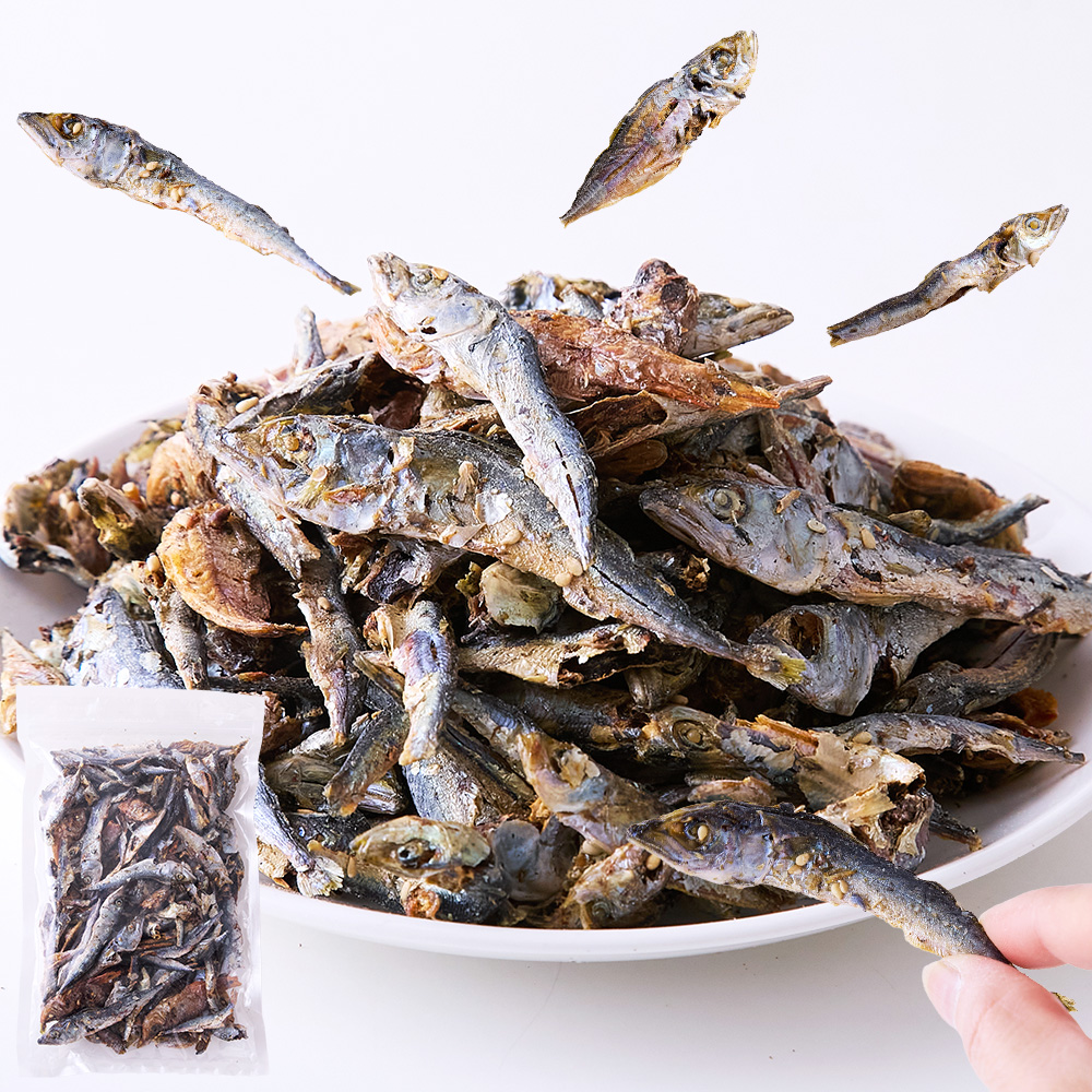 ■アナラボ■3種の小魚の食感と味を楽しめる！丸ごと食べる　いろんな小魚ミックス　甘塩醤油味145g