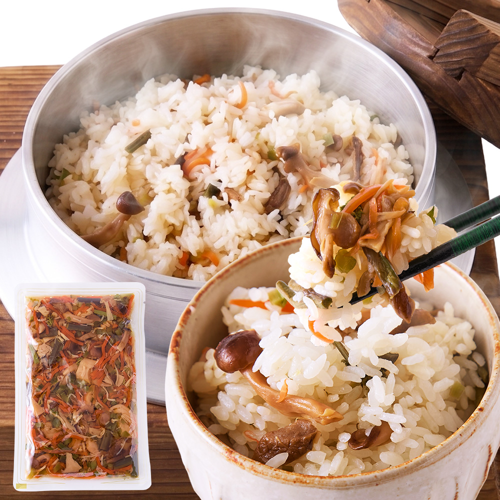 ■アナラボ■　信州山菜加工メーカーが作る 国産山菜釜めしのもと 160g・3合用