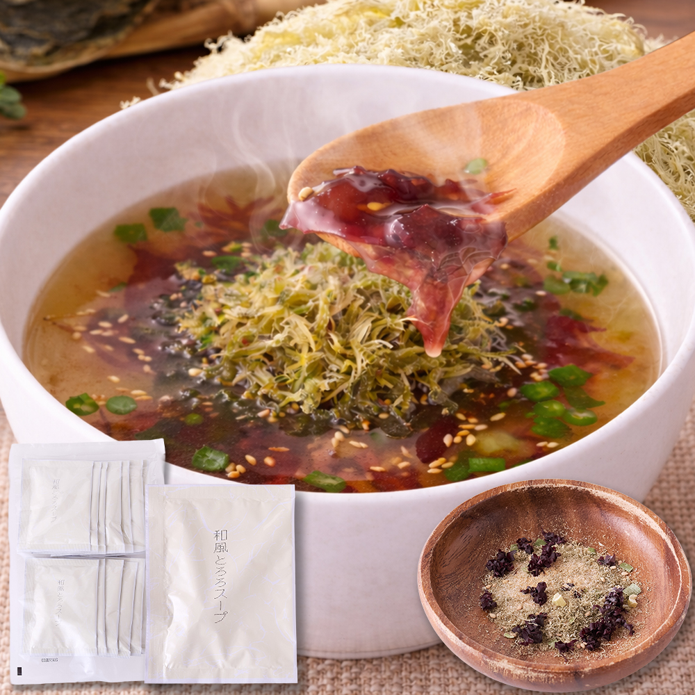※独占店舗品※　和風スープ＜とろろ昆布＆海藻＞15袋