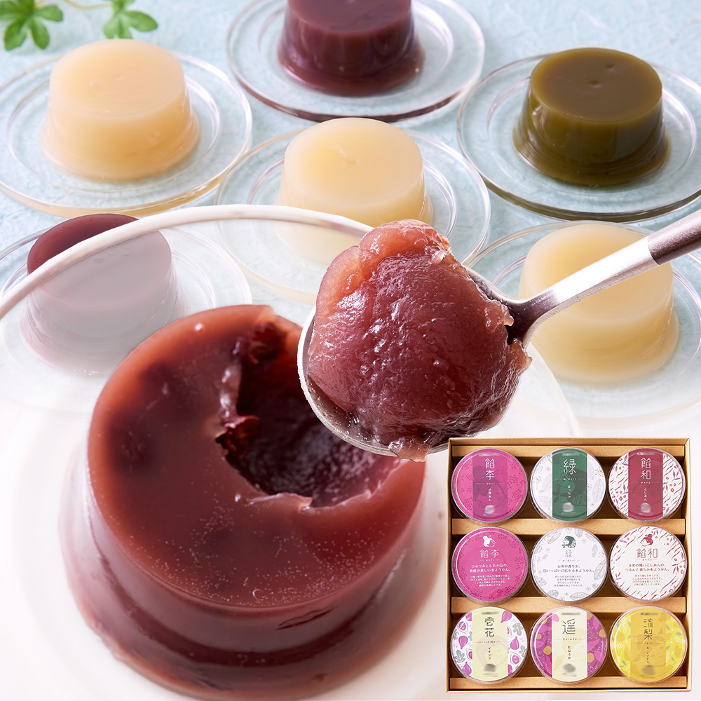 ☆プレミアムアナラボ☆　定番の味と新潟の特産品の味を詰め合わせ♪夏にピッタリ！水ようかん9個セット